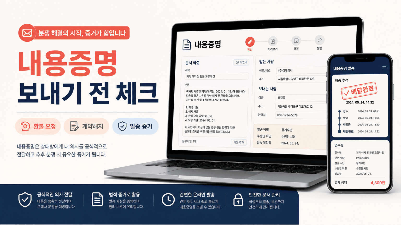 내용증명 보내는 법: 환불·계약해지 전 증거부터 남기세요