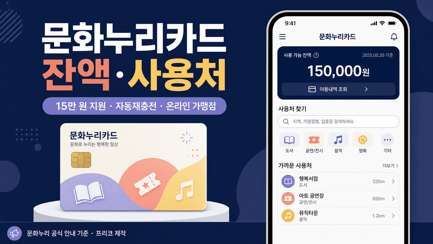 문화누리카드 잔액조회·사용처, 결제 전 이렇게 확인하세요