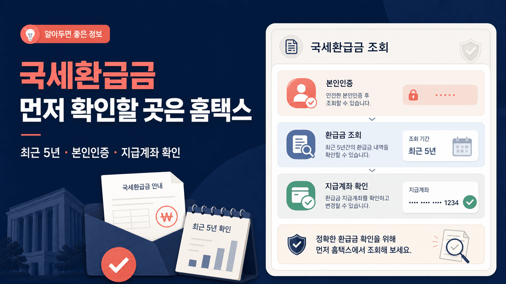 국세환급금 조회, 홈택스에서 먼저 확인하는 순서