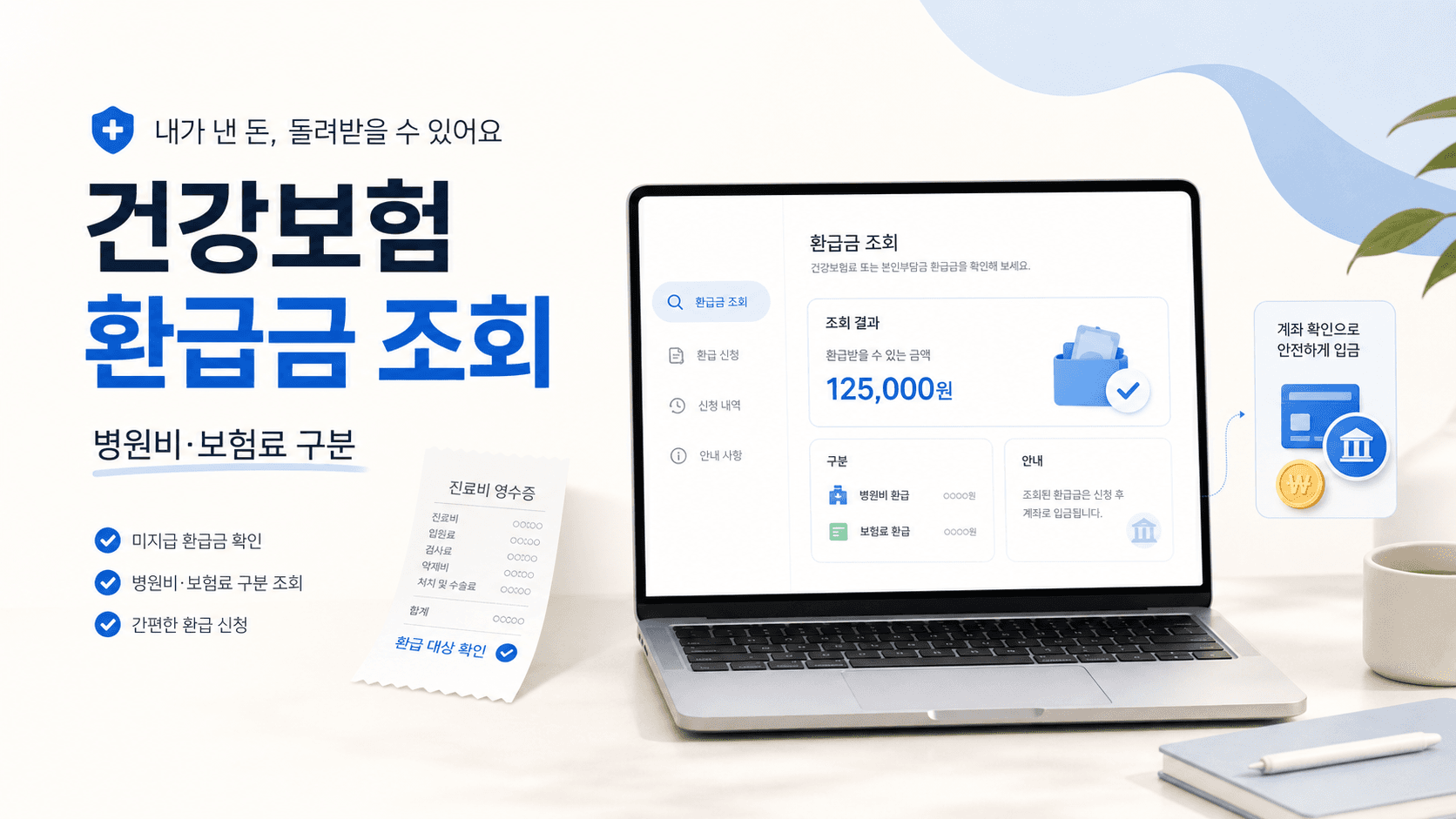 건강보험 환급금 조회 체크리스트: 병원비·보험료 환급 헷갈리지 않는 법